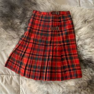 Traditional Kilt in Scottish Tartan Colors of Clan Munro